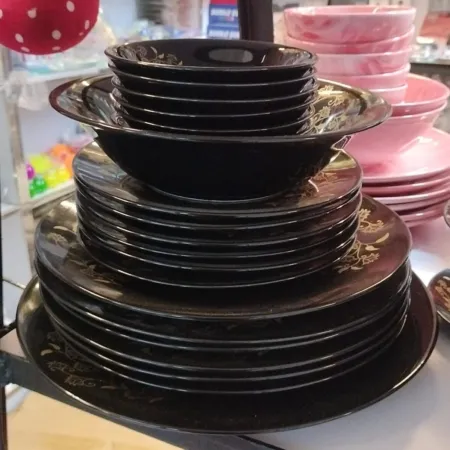 32 Pcs Dinner Set Black